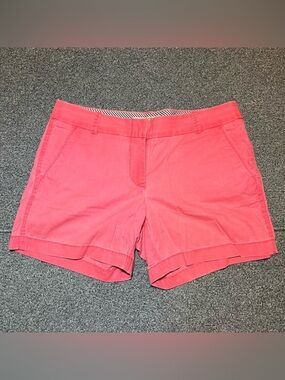 J Crew Broken In Shorts Womens Size 6 Pink Cotton Summer 5” Inseam